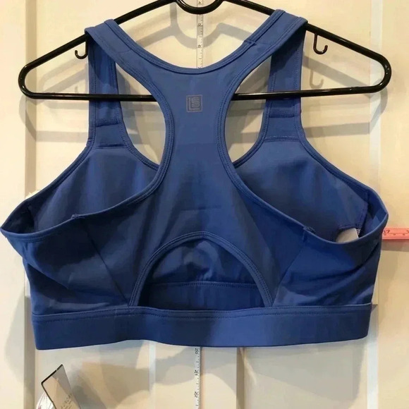 Laundry By Shelli Segal, Keyhole cutout, racerback athletic bra,removable pads - Picture 2 of 6